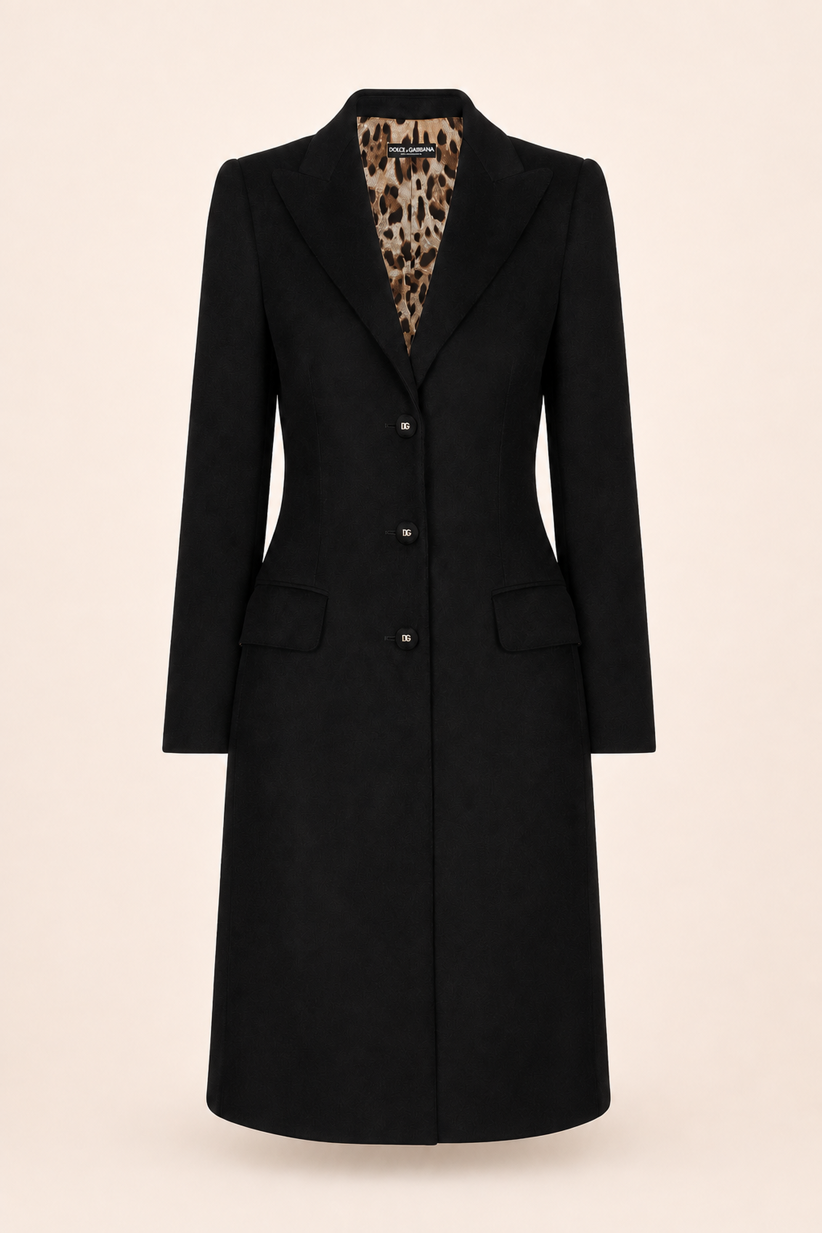 Dolce & Gabbana Wool & Cashmere Tailored Coat