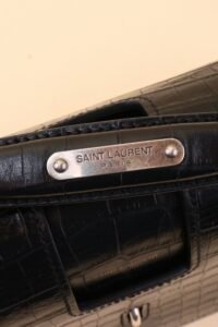 Saint Laurent Charlotte Croc-Embossed Messenger Bag - Image 10
