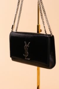 Saint Laurent Kate Crackled Leather Bag - Image 6