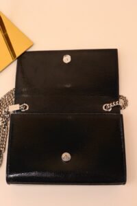 Saint Laurent Kate Crackled Leather Bag - Image 8