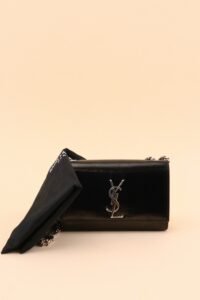 Saint Laurent Kate Crackled Leather Bag - Image 2