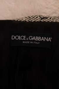 Dolce & Gabbana Vintage Herringbone Tailored Coat - Image 6