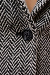 Dolce & Gabbana Vintage Herringbone Tailored Coat - Image 4