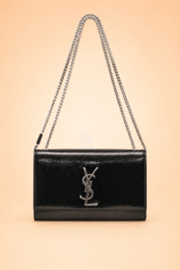 Saint Laurent Kate Crackled Leather Bag