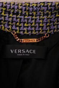 Versace Tweed Blazer and Mini Skirt Set - IT 36 - Image 8