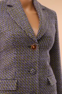 Versace Tweed Blazer and Mini Skirt Set - IT 36 - Image 4