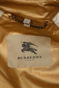 Burberry London Special-Edition Gold Waxed Trench Coat - Image 8