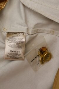 Burberry London Special-Edition Gold Waxed Trench Coat - Image 13