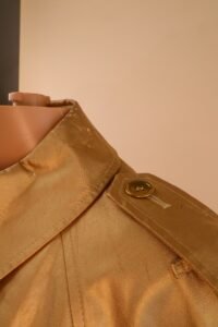 Burberry London Special-Edition Gold Waxed Trench Coat - Image 10