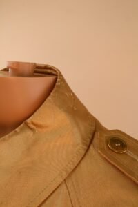 Burberry London Special-Edition Gold Waxed Trench Coat - Image 9