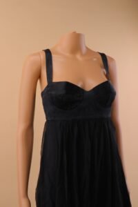 Dolce & Gabbana Black Silk Babydoll Dress – IT 42 - Image 5