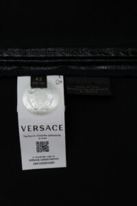 Versace Black Patent Medusa Midi Skirt – IT 42 - Image 8