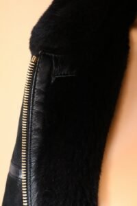 Versace Shearling & Leather Medusa Coat — IT 42 - Image 11