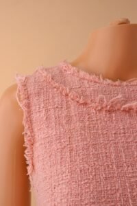 Dolce & Gabbana Pink Tweed  Mini Dress - IT 42 - Image 4