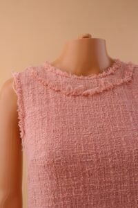 Dolce & Gabbana Pink Tweed  Mini Dress - IT 42 - Image 5