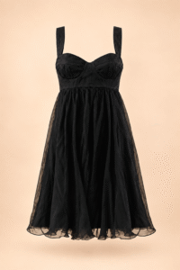 Dolce & Gabbana Black Silk Babydoll Dress – IT 42