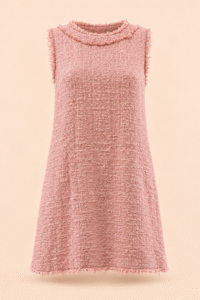 Dolce & Gabbana Pink Tweed  Mini Dress - IT 42