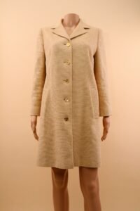 Dolce & Gabbana Beige Boucle Coat - IT 42 - Image 7